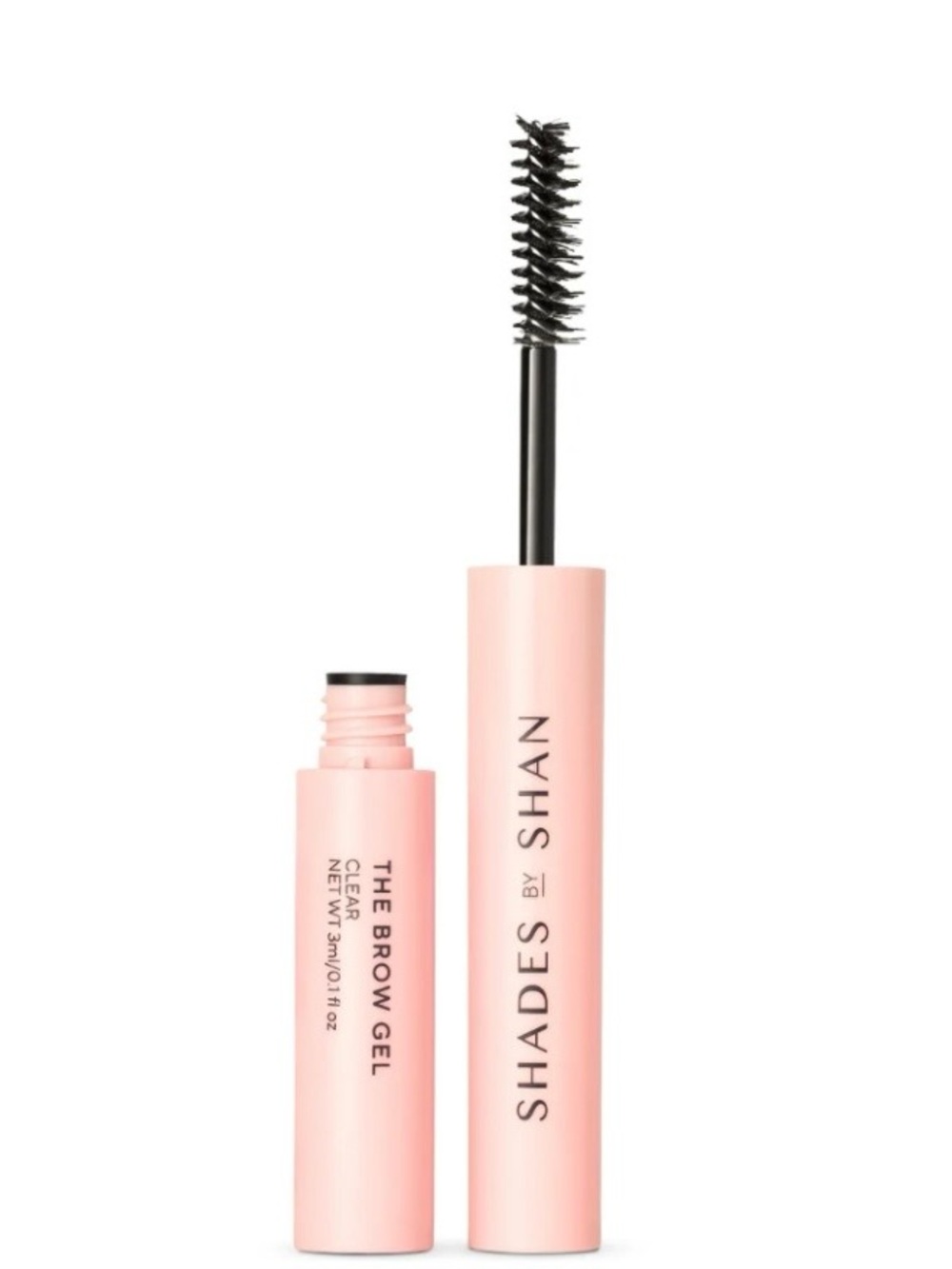 New Shades By Shan The Brow Gel Full Size Pink Black Clear OS